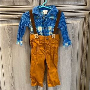 Cat & Jack 2 piece shirt and pants 12M